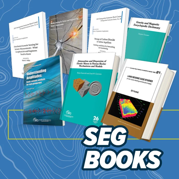 Photoillustration of SEG Books